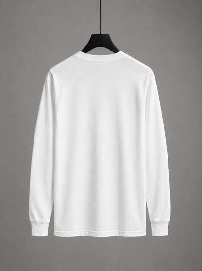 Who's Laughing Now? White Long Sleeve Top