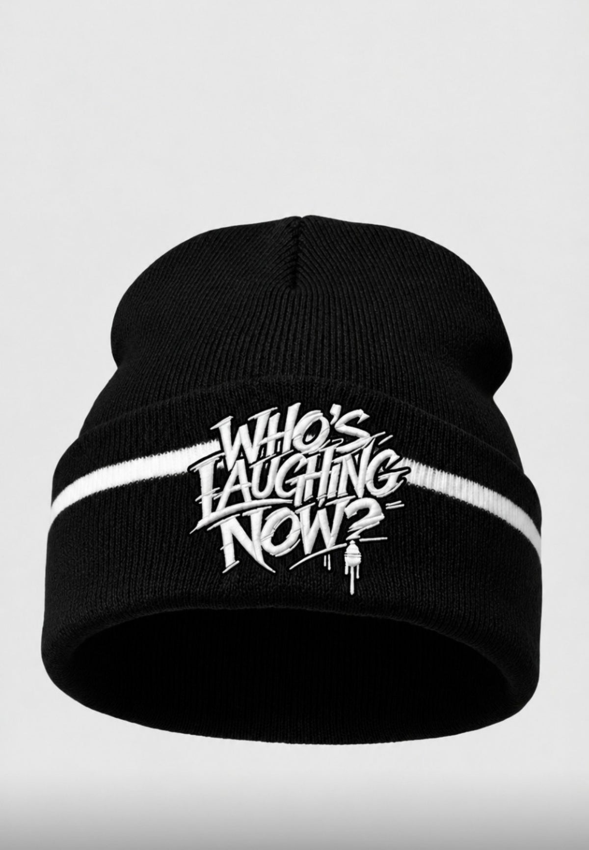 Who's Laughing Now? Beanie — Black